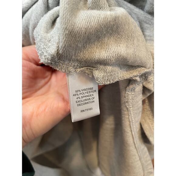 Neiman Marcus Women Small Hoodie Sweatshirt 3/4 Zip Pullover Heathered Greyâ - Picture 7 of 7